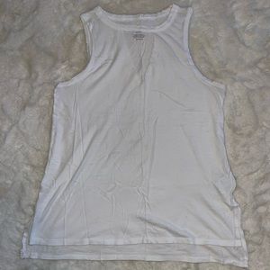 American Eagle Distressed Burn Out V-Neck Tank Top